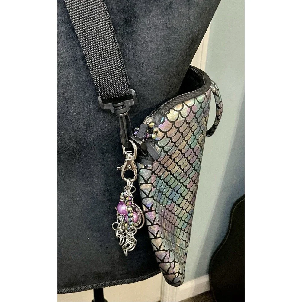 Iridescent Mermaid Scale Laptop Messenger Carrying Bag/Sleeve 11X15